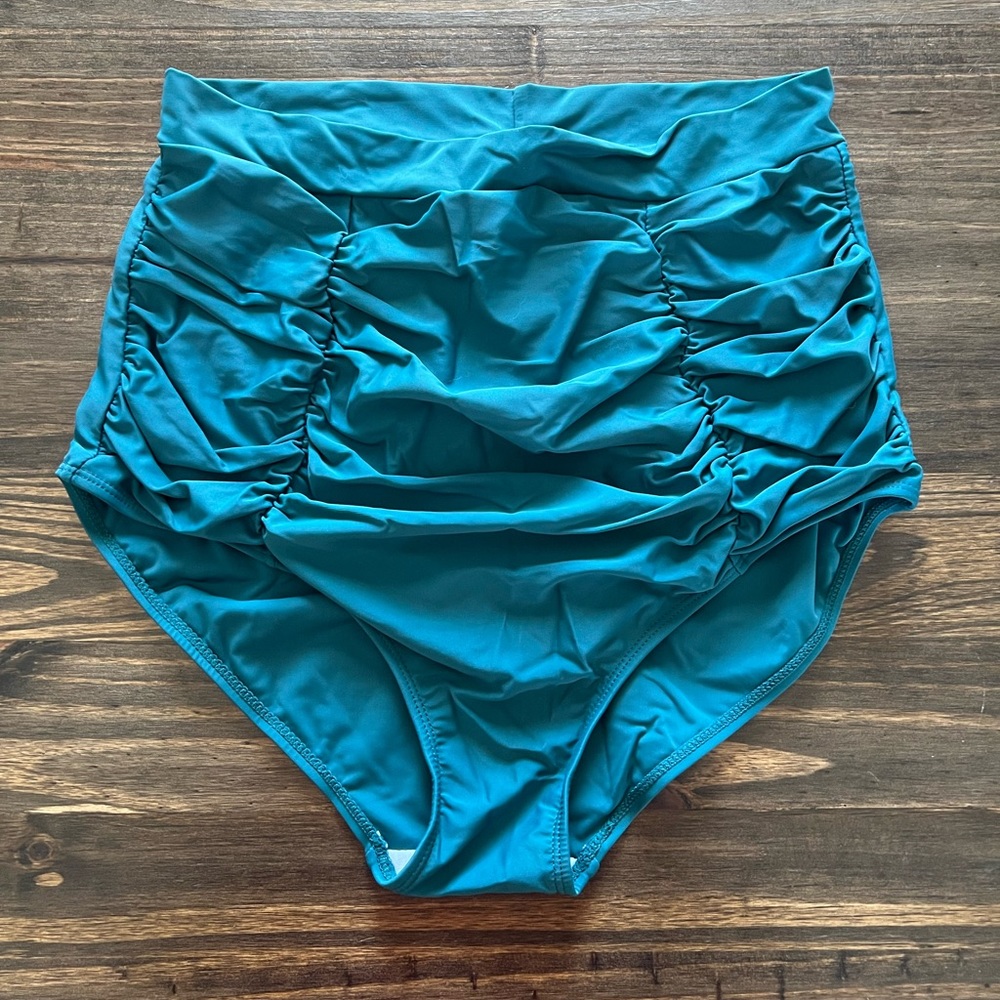 High waisted swim bottoms